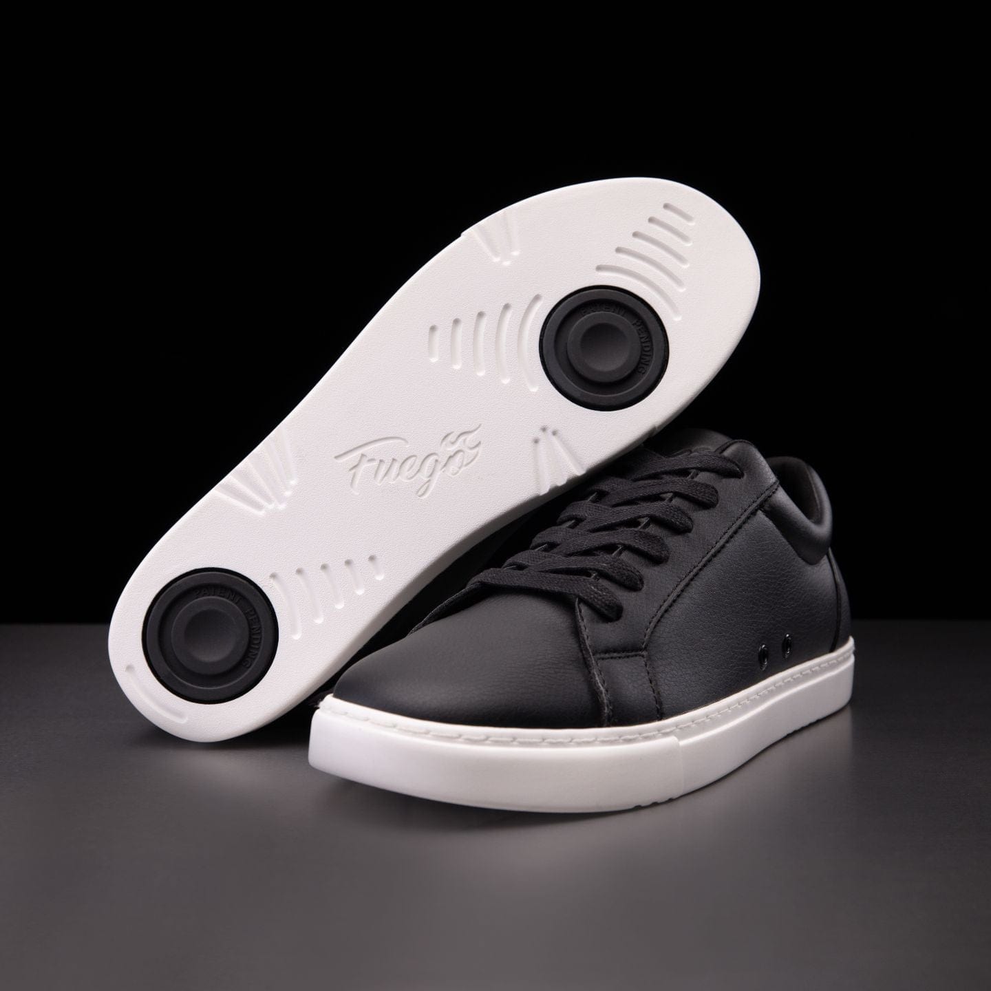 Online Only Fuego Black Low-top Dance Sneaker - Main Image