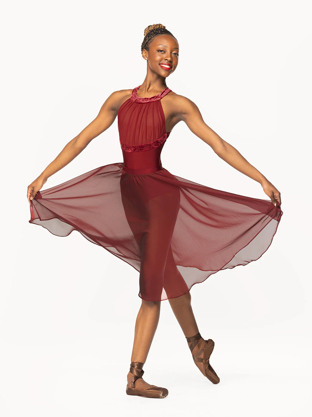 chiffon dance dress Eleve Rehearsal Skirt – SF Gear Size:One size regular length, 5’5 and under SCH007289_DEB_XXL Loudly Her Off The in bra and integrated