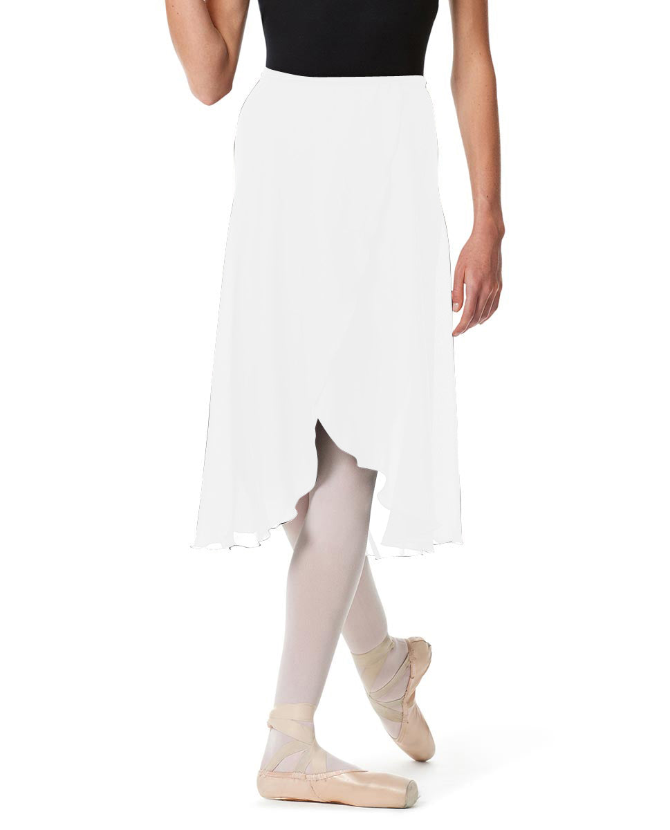 White knee length wrap skirt hotsell